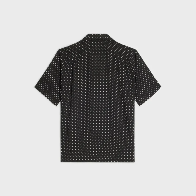 Camisa hawaiana de viscosa estampada