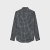 Camisa holgada de algodón a cuadros