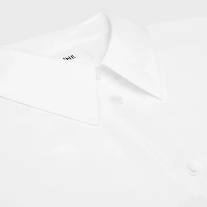 Camisa holgada de popelín de algodón Camisa holgada de popelín de algodón