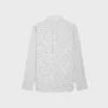 Camisa holgada de sarga de algodón a cuadros