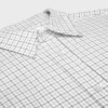 Camisa holgada de sarga de algodón a cuadros