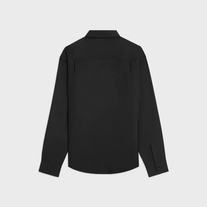 Camisa holgada en sarga de seda