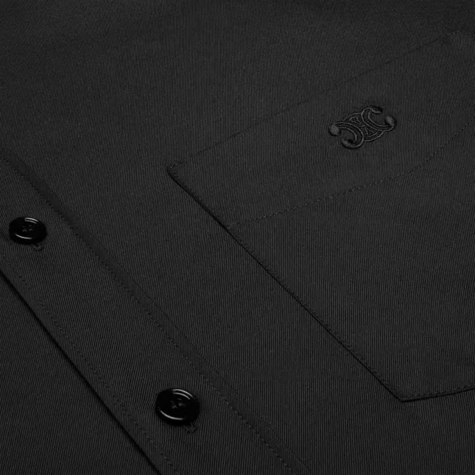 Camisa holgada en sarga de seda