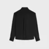 Camisa Lavalliere en sarga de seda Camisa Lavalliere en sarga de seda