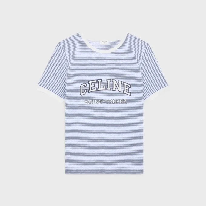 Camiseta CELINE 70’S en jersey a rayas