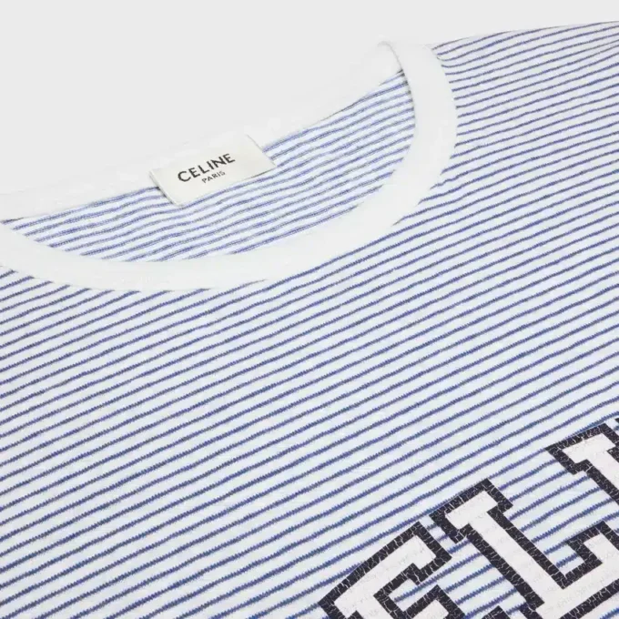 Camiseta CELINE 70’S en jersey a rayas