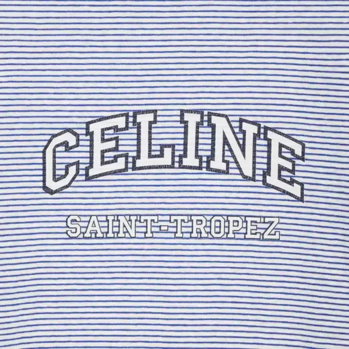 Camiseta CELINE 70’S en jersey a rayas