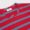 Camiseta clásica de jersey de algodón a rayas