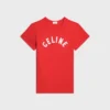Camiseta clásica de jersey de algodón acanalado