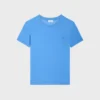 Camiseta de corte recto en jersey de algodón fino