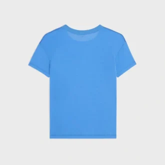 Camiseta de corte recto en jersey de algodón fino