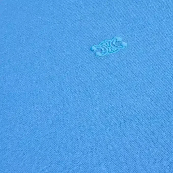 Camiseta de corte recto en jersey de algodón fino