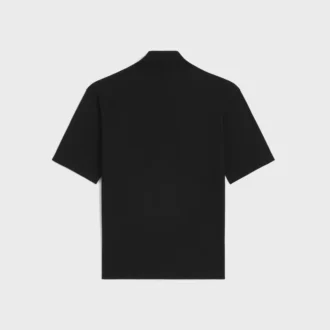 Camiseta de cuello alto en jersey de algodón