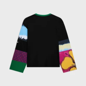 Camiseta de manga larga en jersey de algodón