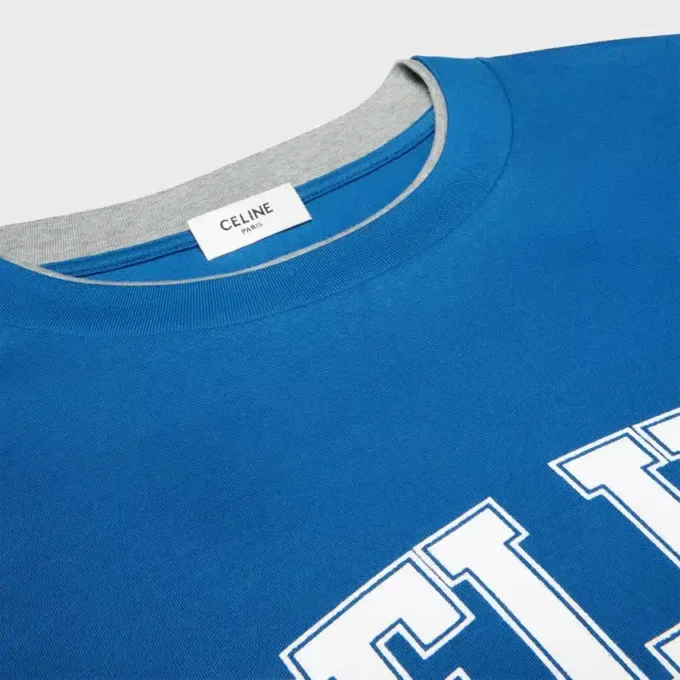 Camiseta de manga larga en jersey de algodón
