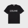Camiseta holgada CELINE de jersey de algodón Camiseta holgada CELINE de jersey de algodón