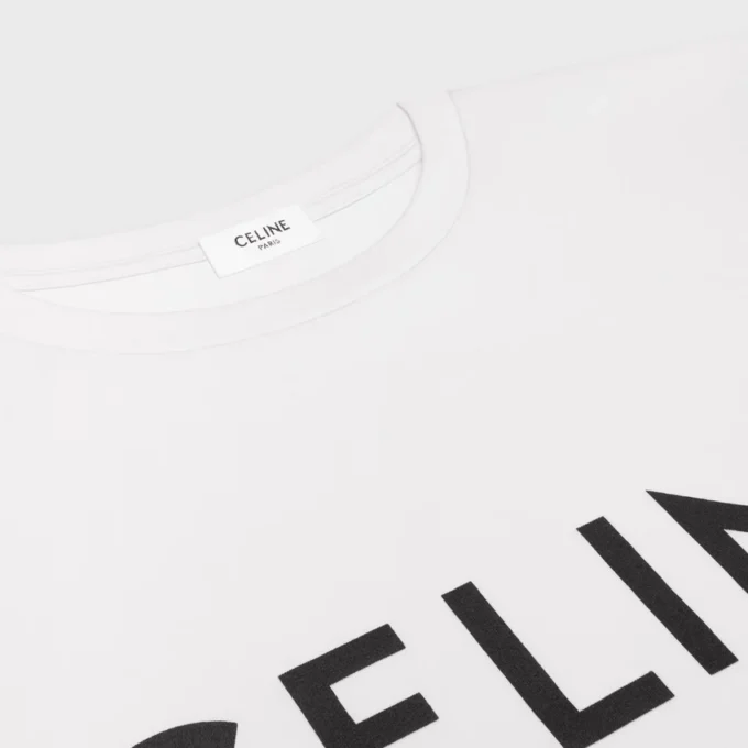 Camiseta holgada CELINE de jersey de algodón Camiseta holgada CELINE de jersey de algodón