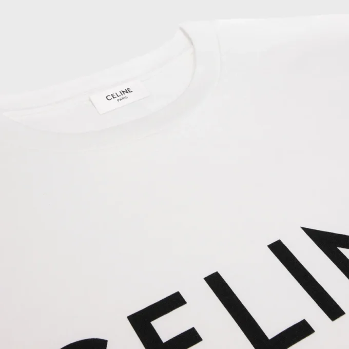 Camiseta holgada CELINE de jersey de algodón Camiseta holgada CELINE de jersey de algodón
