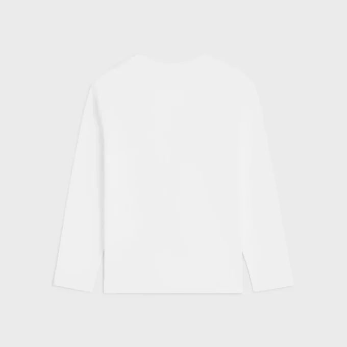 Camiseta holgada de jersey de algodón Camiseta holgada de jersey de algodón