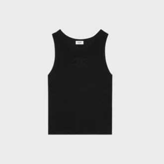 Camiseta sin mangas Triomphe de algodón acanalado