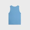 Camiseta sin mangas Triomphe de algodón acanalado y seda Camiseta sin mangas Triomphe de algodón acanalado y seda