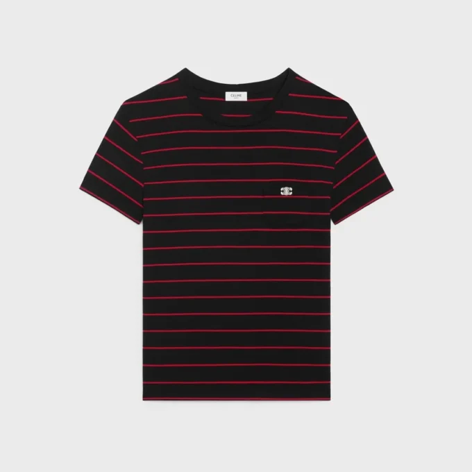 Camiseta Triomphe Regular de jersey a rayas Camiseta Triomphe Regular de jersey a rayas