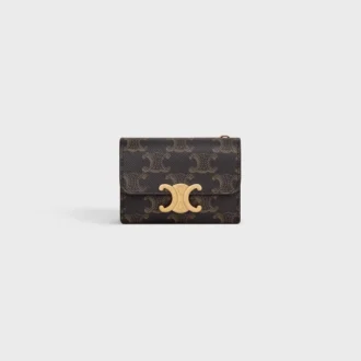Cartera compacta con monedero Triomphe Canvas