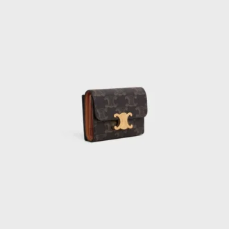 Cartera compacta con monedero Triomphe Canvas