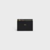 Cartera compacta con monedero Triomphe en piel de becerro brillante