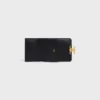 Cartera compacta con monedero Triomphe en piel de becerro brillante