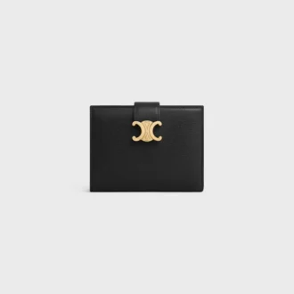 Cartera Nino de correa mediana en piel de becerro granulada flexible
