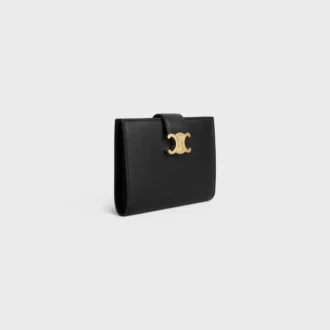 Cartera Nino de correa mediana en piel de becerro granulada flexible