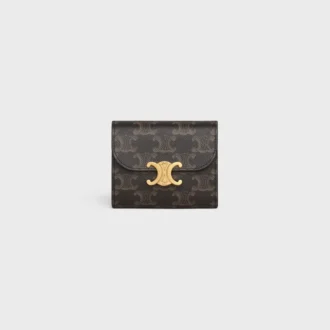 Cartera pequeña con solapa Triomphe Canvas