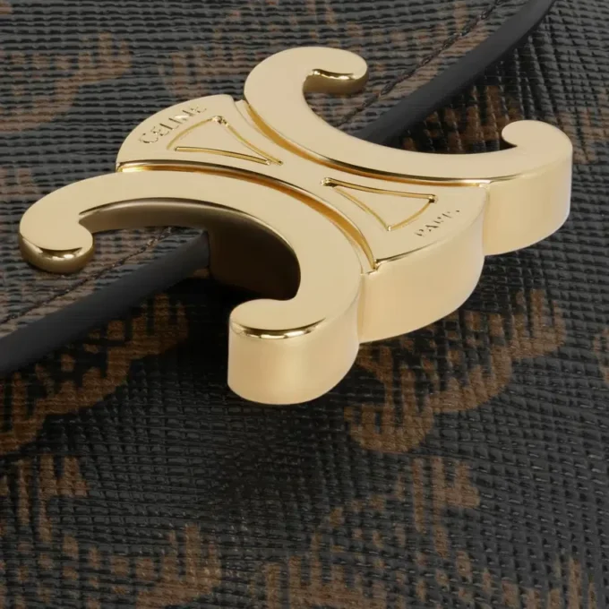 Cartera pequeña con solapa Triomphe Canvas