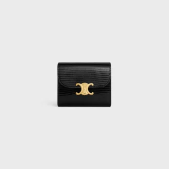 Cartera pequeña con solapa Triomphe en lagarto