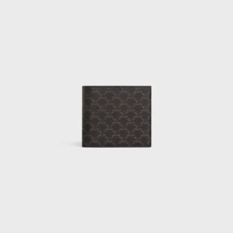 Cartera plegable de dos compartimentos en Triomphe Canvas