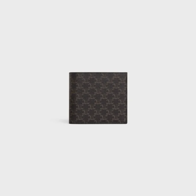 Cartera plegable de dos compartimentos en Triomphe Canvas Cartera plegable de dos compartimentos en Triomphe Canvas