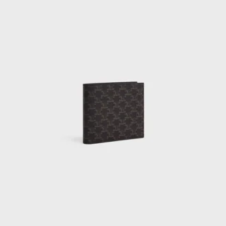 Cartera plegable de dos compartimentos en Triomphe Canvas