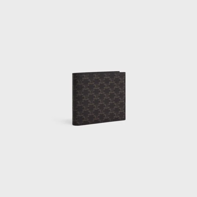 Cartera plegable de dos compartimentos en Triomphe Canvas Cartera plegable de dos compartimentos en Triomphe Canvas