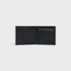 Cartera plegable de piel de becerro granulada