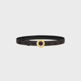 CELINE Hebilla de disco y correa reversible 25 mm