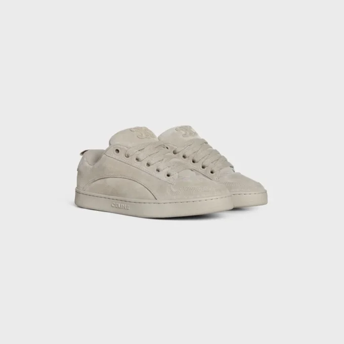CELINE Huntington – Zapatillas bajas de ante de becerro y malla