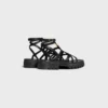 CELINE – Sandalias de tiras Clea Triomphe en piel de becerro – Curtido vegetal