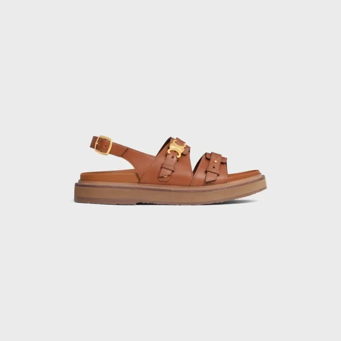 CELINE – Sandalias Tippi Triomphe en piel de becerro