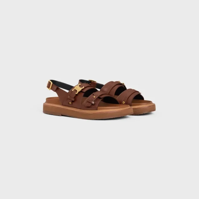 CELINE – Sandalias Tippi Triomphe en piel de becerro