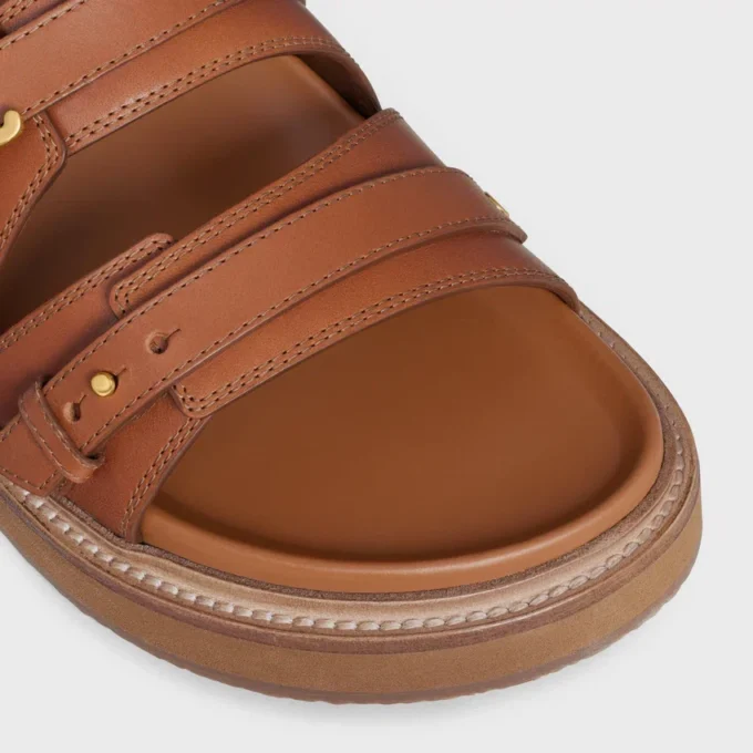CELINE – Sandalias Tippi Triomphe en piel de becerro