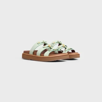 CELINE – Tippi Slide en piel de becerro
