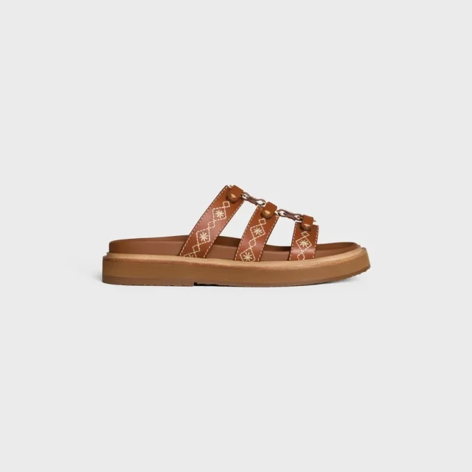 CELINE – Tippi Slide en piel de becerro bordada CELINE – Tippi Slide en piel de becerro bordada