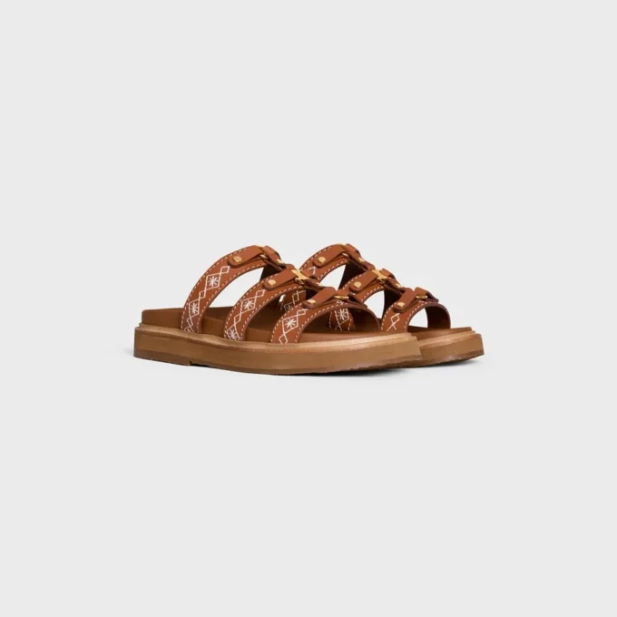 CELINE – Tippi Slide en piel de becerro bordada CELINE – Tippi Slide en piel de becerro bordada