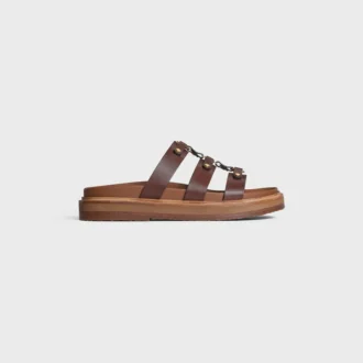 CELINE – Tippi Slide en piel de becerro – Curtido vegetal